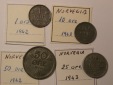 Lots -57-  Norwegen 4 Münzen 1942 u. 1943  Orginalbilder