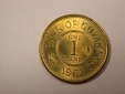 G19  Guyana 1 Cent 1967 in ST-fein  Originalbilder