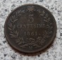 Italien 5 Centesimi 1861 M