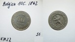 Belgien, 10 Centimes 1862
