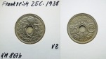 Frankreich 25 Centimes 1938