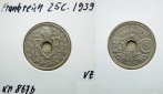 Frankreich 25 Centimes 1939