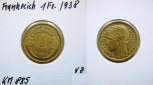 Frankreich 1 Francs 1938