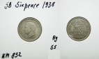 Großbritannien Six Pence 1938