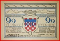 * RHEIN: DEUTSCHLAND BAD HONNEF ★ 99 PFENNIG 1921 UNVERÖFFE...