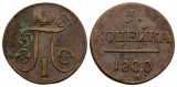 Ausland; Russland; Kleinmünze 1800; 1 Kopeke