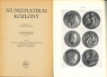 Huszar Lajos; Numismatikai Köslöny; LX. - LXI. Evfolyam 1961...
