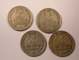 H10  Sri Lanka Ceylon 4 Münzen in ss/ss+ 1963 u. 1971  Origin...