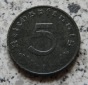 Alliierte Besatzung 5 Reichspfennig 1947 D, zaponiert
