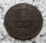 Italien 2 Centesimi 1861 M, Belegstück