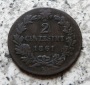 Italien 2 Centesimi 1861 N