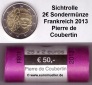 Sichtrolle 2 Euro Sondermünze 2013...Coubertin