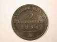 H13  Preussen  3 Pfennig 1854 A in ss   Originalbilder