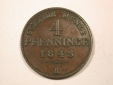 H13  Preussen  4 Pfennig 1848 A in  ss+  R   Originalbilder