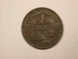 H13  Preussen  1 Pfennig 1863 A in ss+   Originalbilder