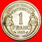 * FÜLLHORN (1931-1941): FRANKREICH ★ 1 FRANC 1933 STEMPEL 1...