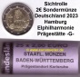 Sichtrolle 2 Euro Gedenkmünze 2023...Hamburg...-G-