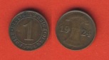 Weimarer Republik 1 Reichspfennig 1924 J