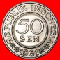 * SONNENFINSTERNIS (1959-1961): INDONESIEN ★ 50 SEN 1961 STG...