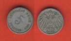 Kaiserreich 5 Pfennig 1907 A