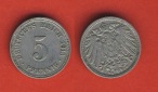 Kaiserreich 5 Pfennig 1913 D