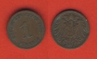 Kaiserreich 1 Pfennig 1899 A