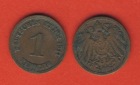 Kaiserreich 1 Pfennig 1911 F