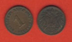 Kaiserreich 1 Pfennig 1912 A