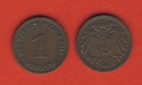 Kaiserreich 1 Pfennig 1912 D