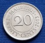 10103(16) 20 Cents (Mauritius) 2003 in UNC- .....................