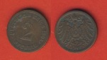 Kaiserreich 2 Pfennig 1905 A