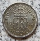 Großbritannien 6 Pence 1945, unc.