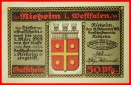 * WESTFALEN: DEUTSCHLAND NIEHEIM ★ 50 PFENNIG 1921 uKFR KNAC...