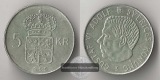 Schweden  5 Kronen 1955   Gustaf VI.   FM-Frankfurt    Feingew...