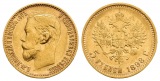 3,87 g Feingold. Zar Nikolaus II. (1894 - 1917)