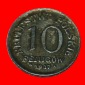 * DEUTSCHLAND (1917-1918): POLEN ★ 10 FENIG 1917F UNGEWÖHNL...