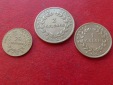 3 Münzen aus Costa Rica 25 Centimos, 1 und 2 Colones