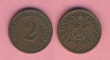 Kaiserreich 2 Pfennig 1913 D