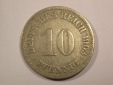 H15 KR  10 Pfennig 1901 J in s-ss  Originalbilder
