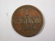 H15 Finnland  unter Russland  1 Penni 1869 in f.vz  Originalbi...