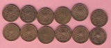 Österreich 12 x 2 Cent 2002,04,05,06,07,08,09,10,11,12,14, + ...