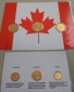 Mini KMS Kanada 1996 1, 5, 10 Cent vergoldet