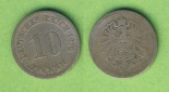 Kaiserreich 10 Pfennig 1876 J