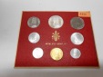Vatikan Kursmünzensatz 1966 MCMLXVI ANNO IV im Folder