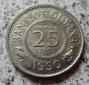 Guyana 25 Cents 1990