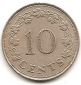 Malta 10 Cents 1972 #124
