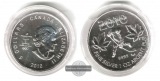 Kanada,  5 Dollar  2010   Hockey Player   FM-Frankfurt   Feins...