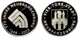 Medaille 775 Jahre Neubrandenburg 1248 - 2023 Mecklenburg - 1 ...