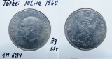 Türkei 10 Lira 1960