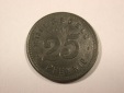H17  Notgeld  Velbert  25 Pfennig 1917 in vz-st/f.st  R  Origi...